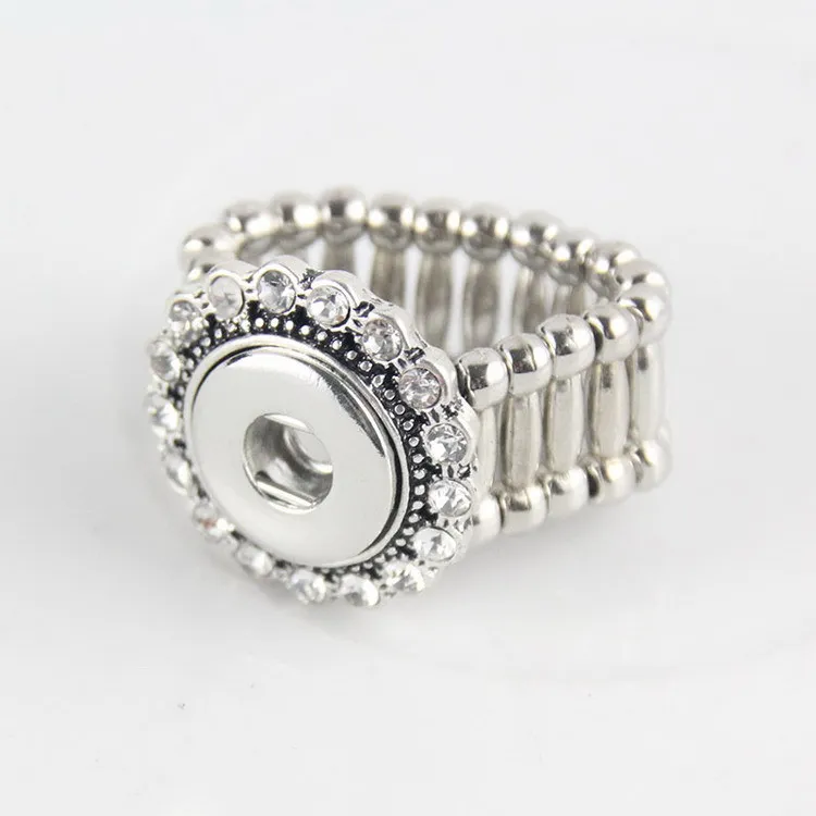 

free DHL EMS 50Ppcs 12mm DIY Adjustable rhinestone snaps rings buttons rings fit 12mm snaps watch snap new button from
