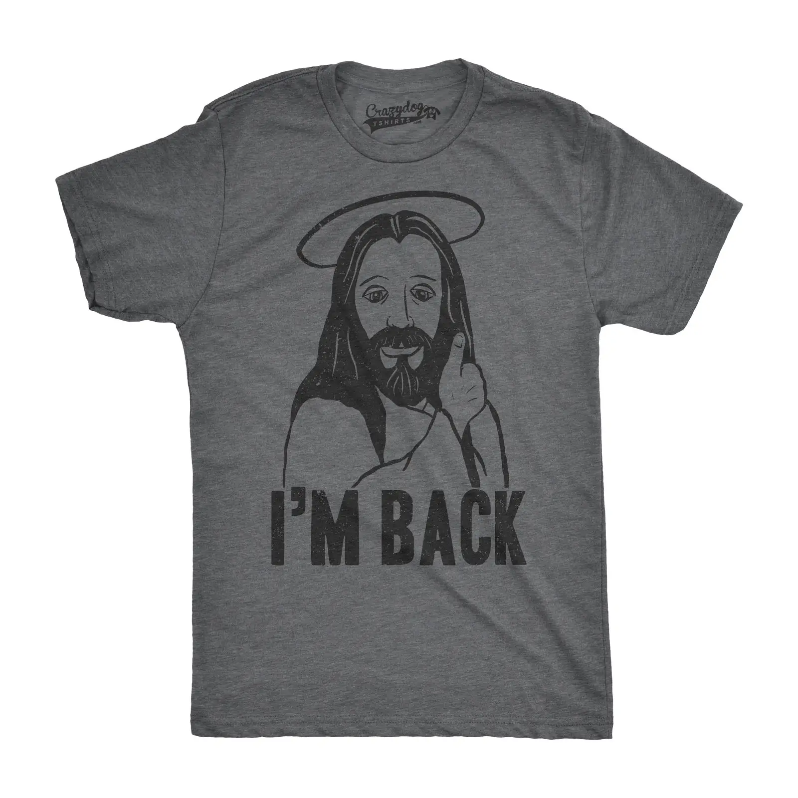 Мужская футболка с надписью I'm Back Funny Jesus Easter Sunday цветная принтом юрни летняя