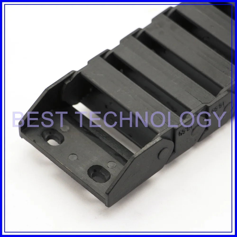 Series 15 x 15mm 20mm 30mm 40mm 50mm length L1000mm Plastic Cable Drag Chain Wire Carrier with end connectors plastic towline ! |