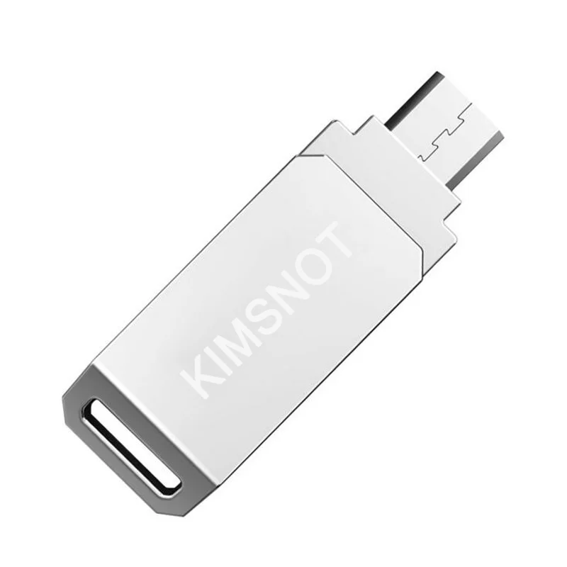Kimsnot OTG USB флэш накопитель 64 ГБ 32 16 8 Micro металлический мини высокоскоростной Флэш