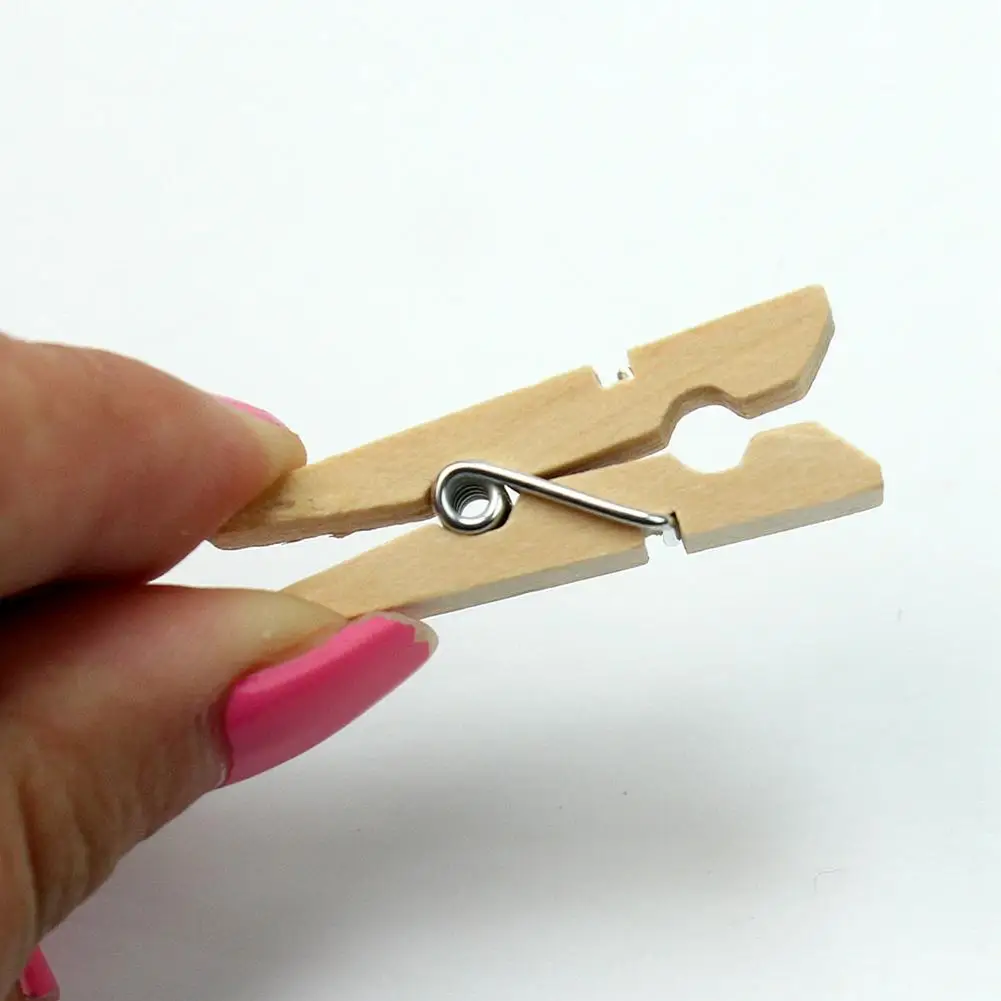 100 шт./лот прочные деревянные вешалки для одежды фотобумага белья 35 мм домашняя