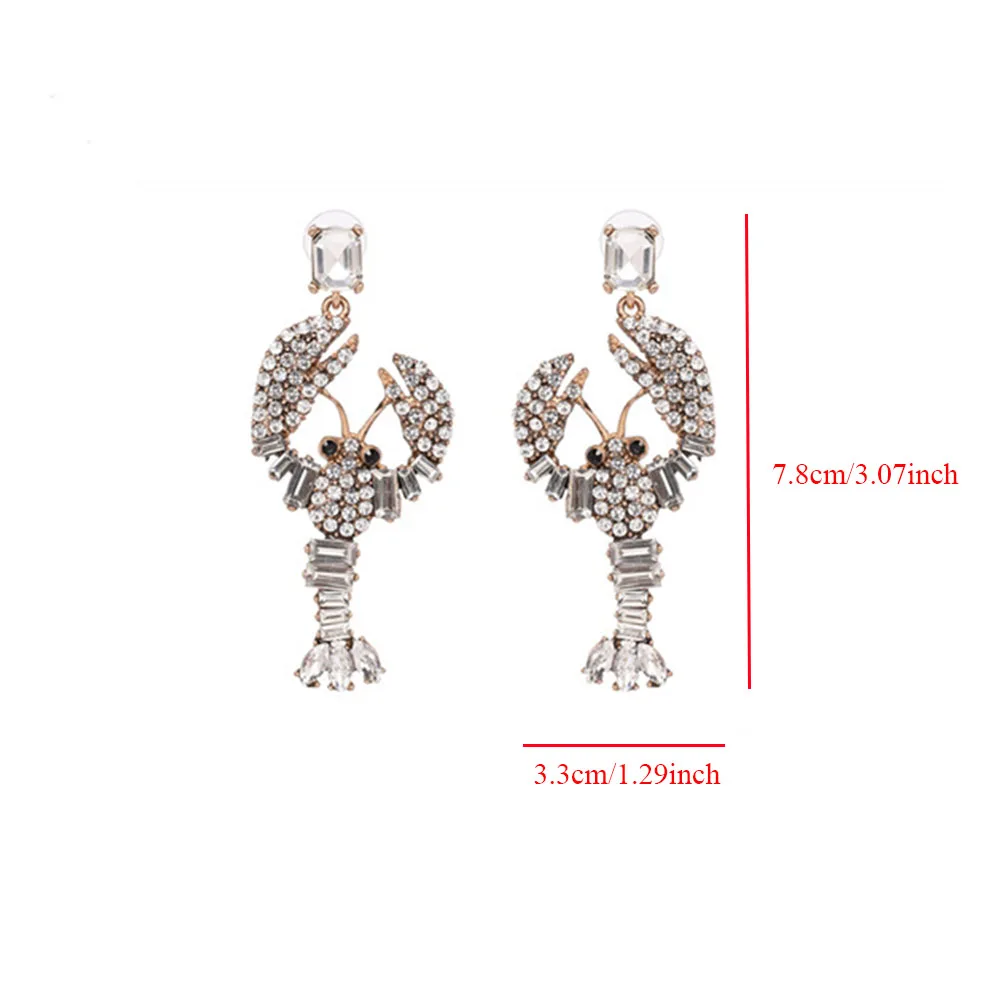 Женские Висячие серьги Boho большие висячие с кристаллами в виде рыбки и птицы