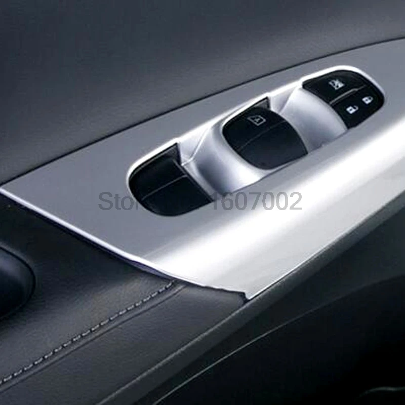 Для Nissan Sylphy/Sentra 2016 4 шт. хромированный чехол для салона автомобиля двери