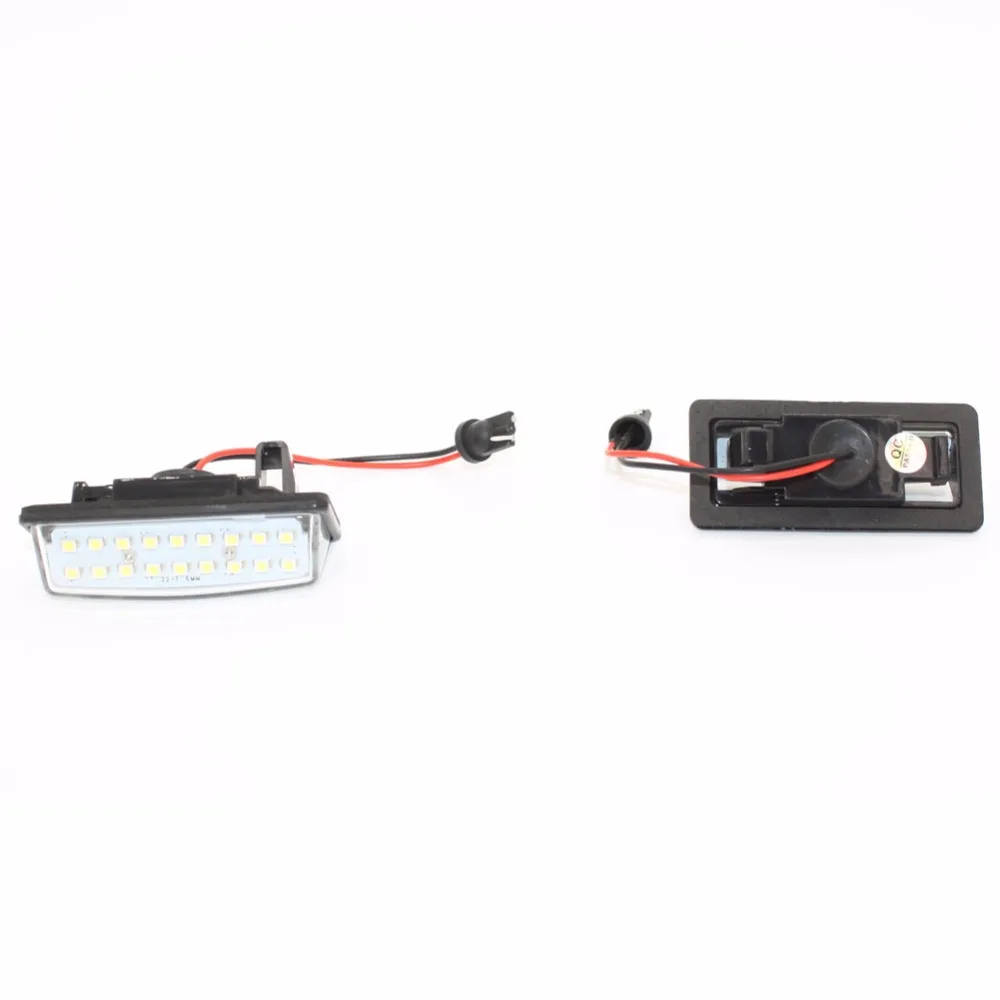 2x безошибочный 18 3528 SMD светодиодный светильник номерного знака Автомобильная