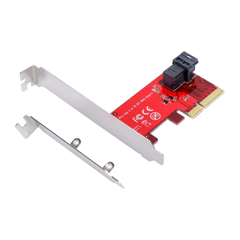 PCIe 4X NVMe U.2 SSD Адаптер PCI-Express для SFF-8643 с SFF-8639 MiniSAS Кабель Бесплатная Доставка |