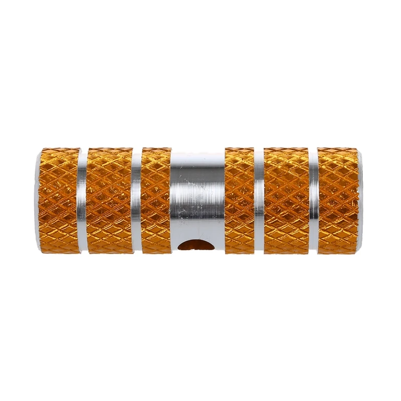 2 x BMX Mountain Bike Bicycle Axle Pedal Alloy Foot Stunt Pegs Cylinder Gold | Спорт и развлечения