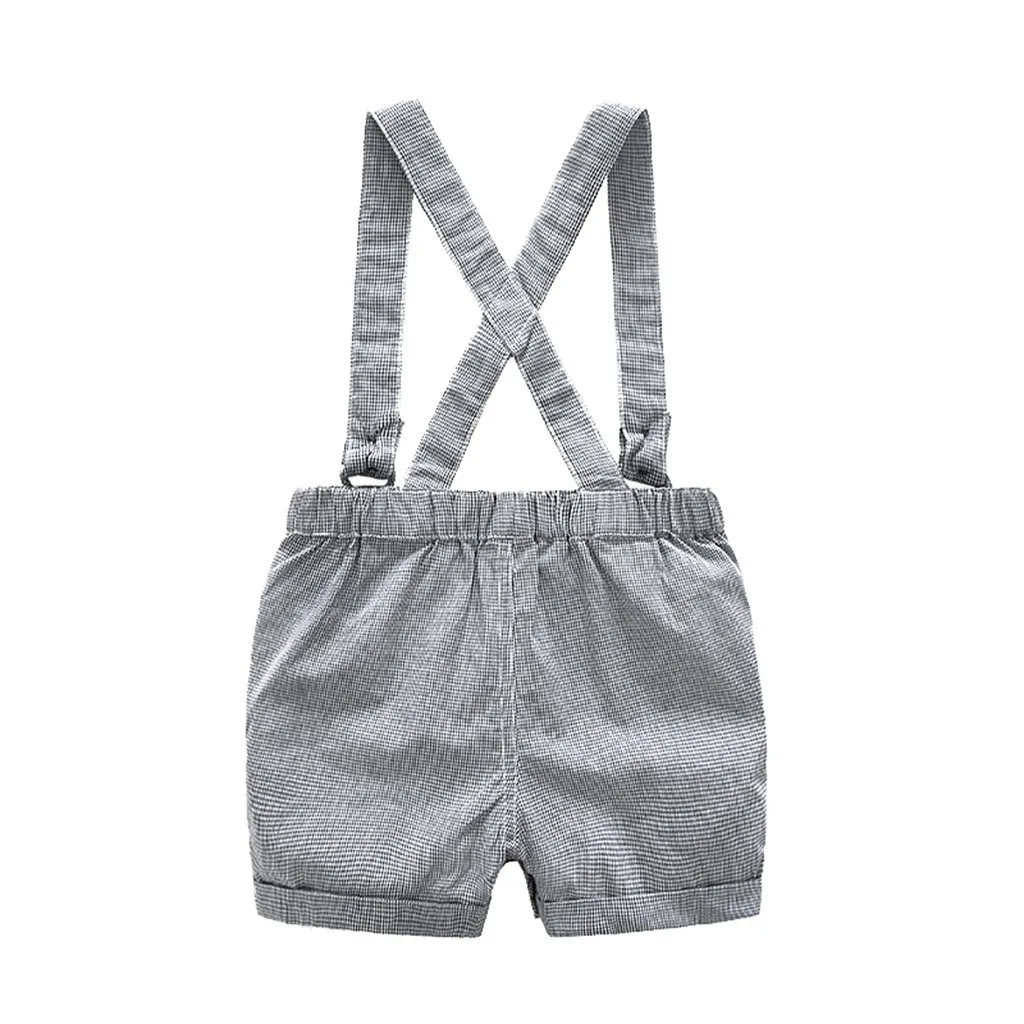 Children's Sets Infant Baby Boys Gentleman Bow Tie Short sleeve Romper+Shorts Overalls Outfits Clothes erkek bebek giyim |