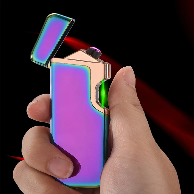 2019 Зажигалка для сигар с двойной дугой USB заряжаемая Электронная зажигалка