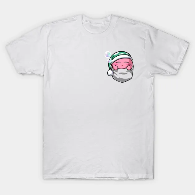 2017 Summer discount tees homme Clothing Sleeping Pocket Kirby Fashion Cotton short O neck t shirts mens 3d White | Мужская одежда