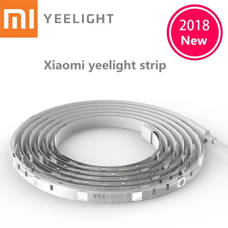 Xiao mi Yeelight светодиодный RGB умный свет Wifi mi App пульт дистанционного управления Красочный 2 м DIY полоса лампа для умного домашнего использования