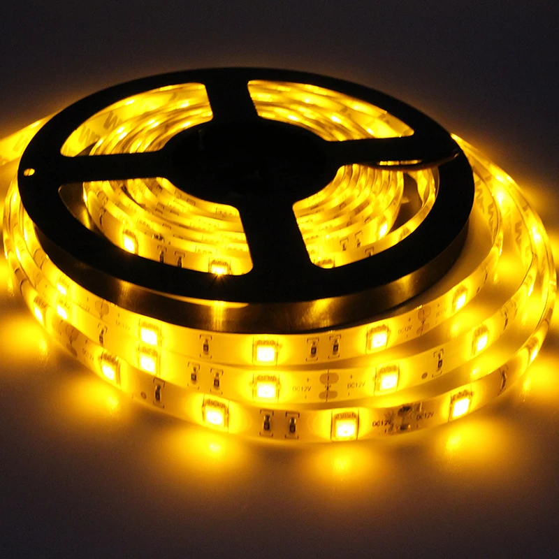 RGB Светодиодная лента 5050 150LED 5 м IP65 Водонепроницаемые гибкие огни DC12V лампада