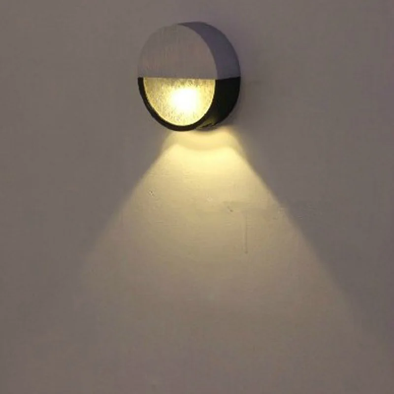 Современная светодиодсветодиодный настенная лампа 3 Вт круглая комнатная