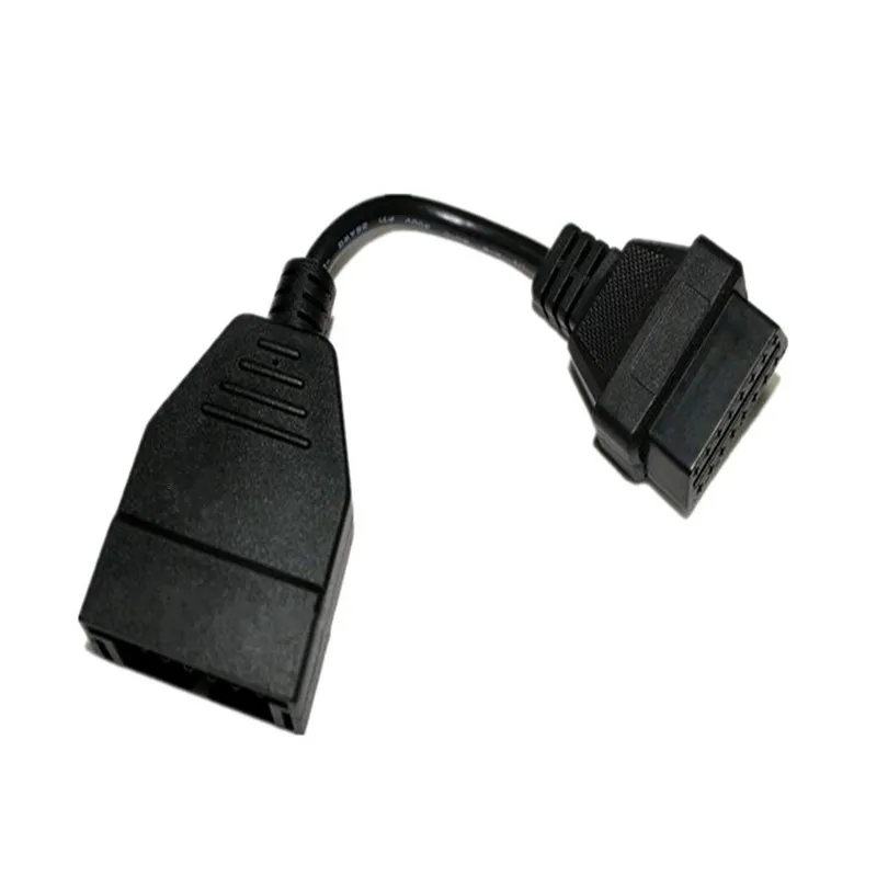 50 шт. оптовая цена 12 Pin OBD2 Диагностический адаптер 12Pin к 16Pin OBDII/OBD Соединительный