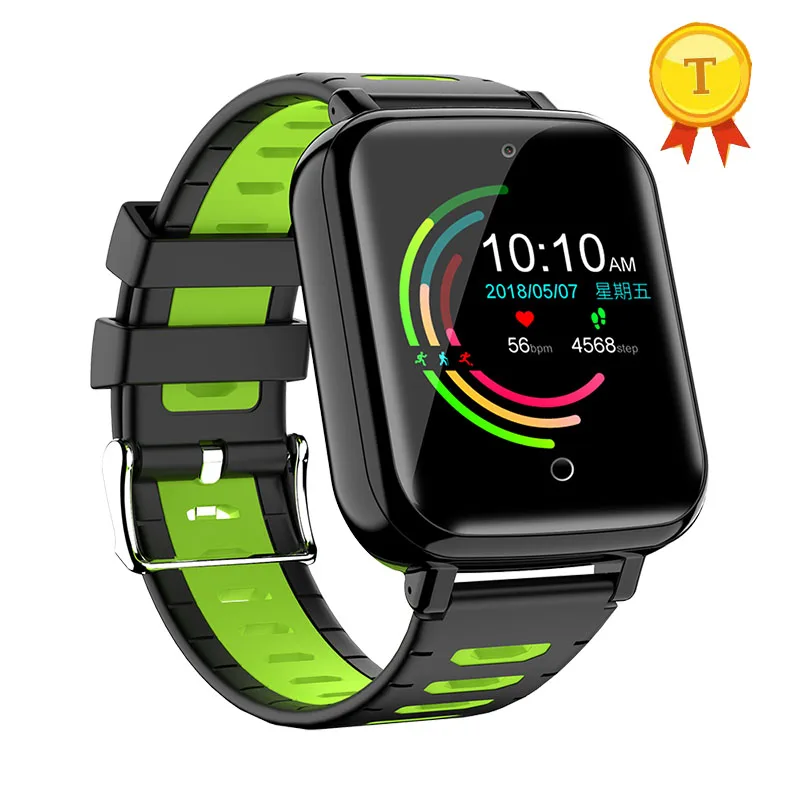 BLACK GREEN Лучшие продажи 4G LTE детские gps умные часы для детей наручные часы hd камера приложение скачать настоящие Водонепроницаемые Фитнес умные часы - Цвет: BLACK GREEN