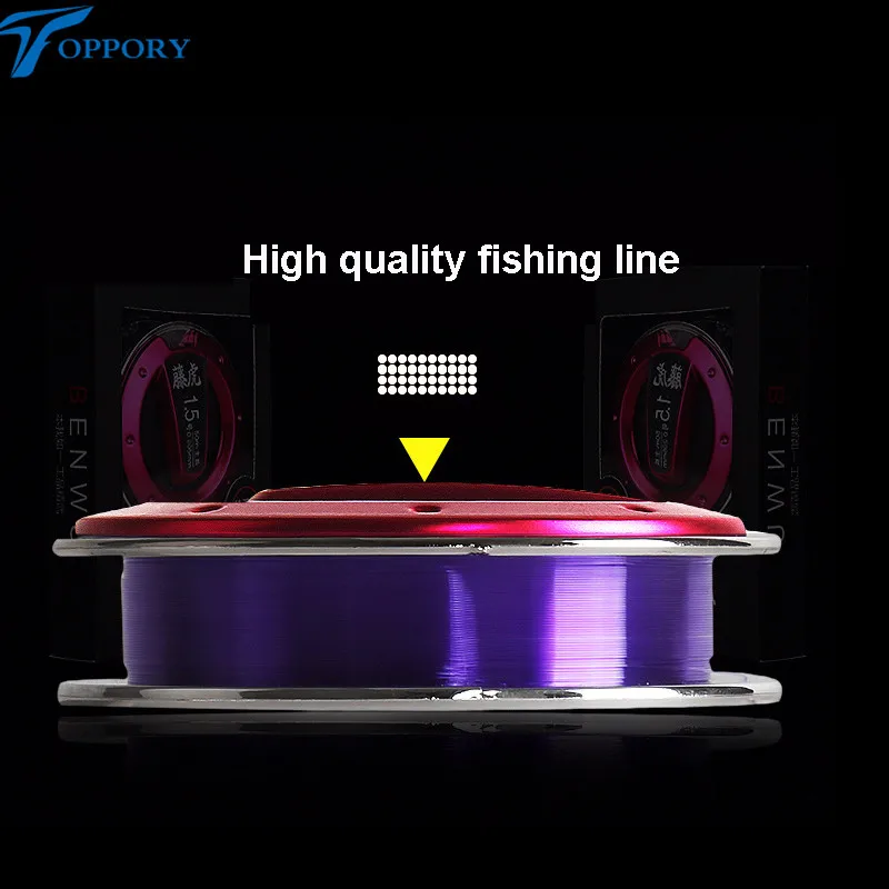 Toppory Высокое качество нейлоновая рыболовная леска для НЕРА herabuana Тайвань