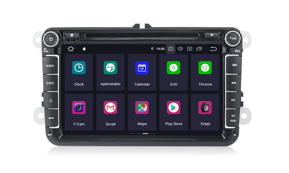 MEKEDE Android 9,0 4+ 64G ips DSP RDS 8 дюймов сенсорный для VWpassat b7 b6 golf 5 polo tiguan octavia автомобильный аудио bluetooth Радио ipod