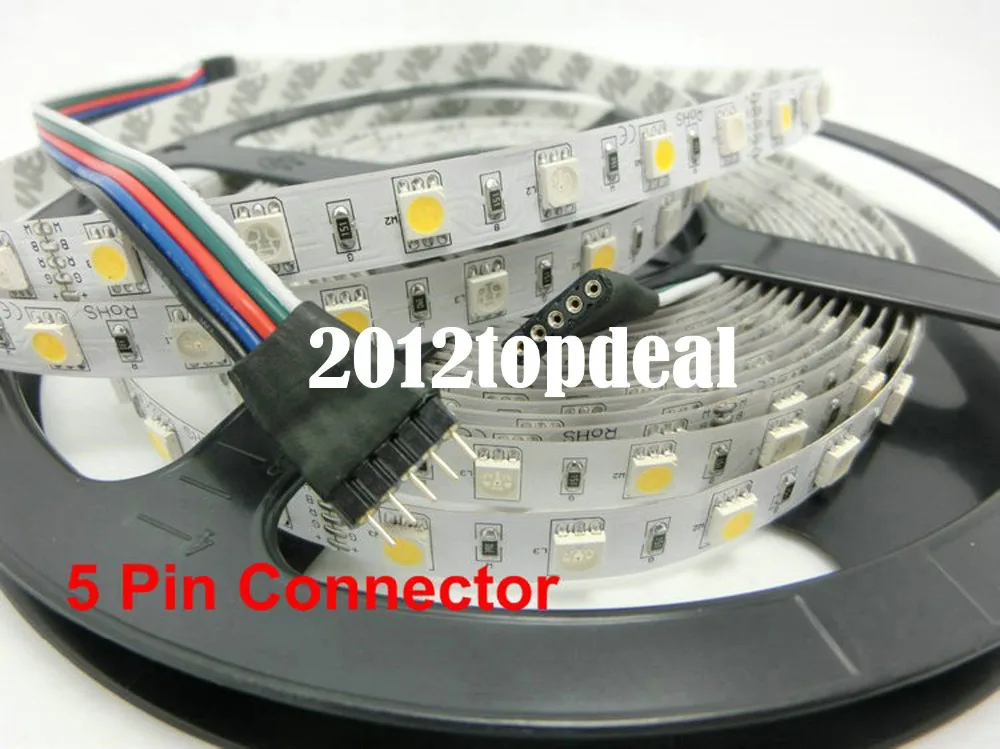 LED Strip 5050 RGBW DC12V 60 LED/m RGB+White / RGB+Warm White Flexible Light 5m/lot. | Освещение