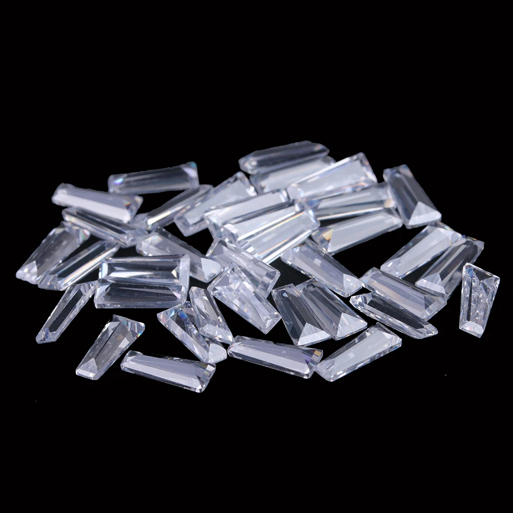 Мини-дизайн ногтей Стразы трапециевидные микро Кристальные камни Кристалл