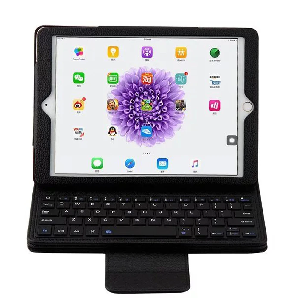 Роскошный Съемный чехол-книжка с клавиатурой Bluetooth 3 0 для Apple iPad Air 1 2 Air2/iPad Pro 9 7 2016