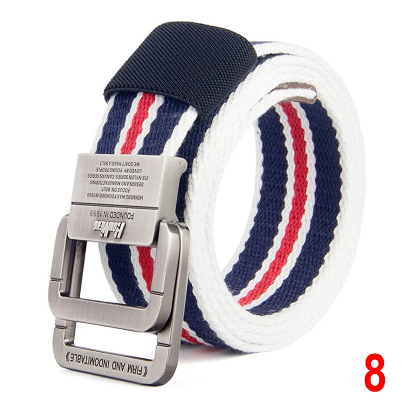

Military Equipment Tactical Belt Man Double Ring Buckle Thicken Canvas Nylon Training Belts For Men Waistband