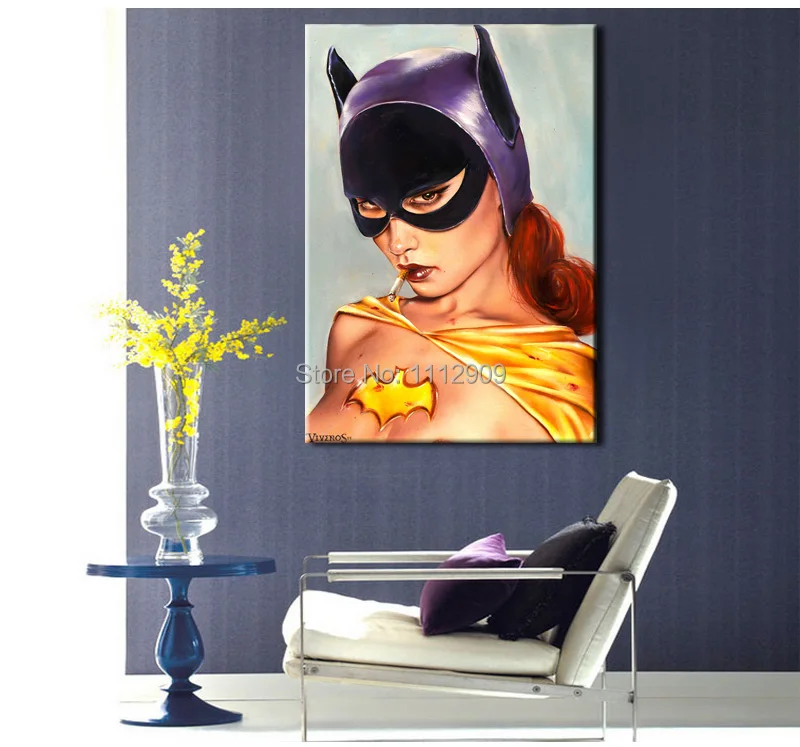 Ручная роспись знаменитой репродукции картин Brian M красивая сексуальная девушка