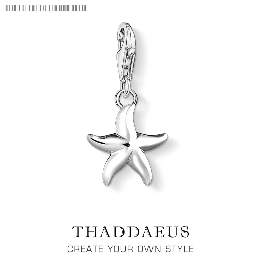 

Starfish Pendant Charm For Girls Children Kid 925 Sterling Silver Jewelry Accessories Women Sea Gift Fit Bracelet Party
