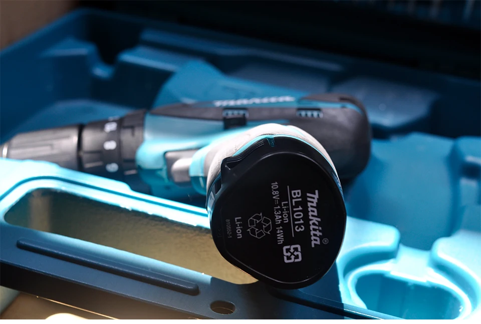 Япония Makita HP330DWE зарядки Ударная дрель литиевая батарея ручная дрель электрическая отвертка 6000-22500ipm 400-1500 об/мин 24/12N. М