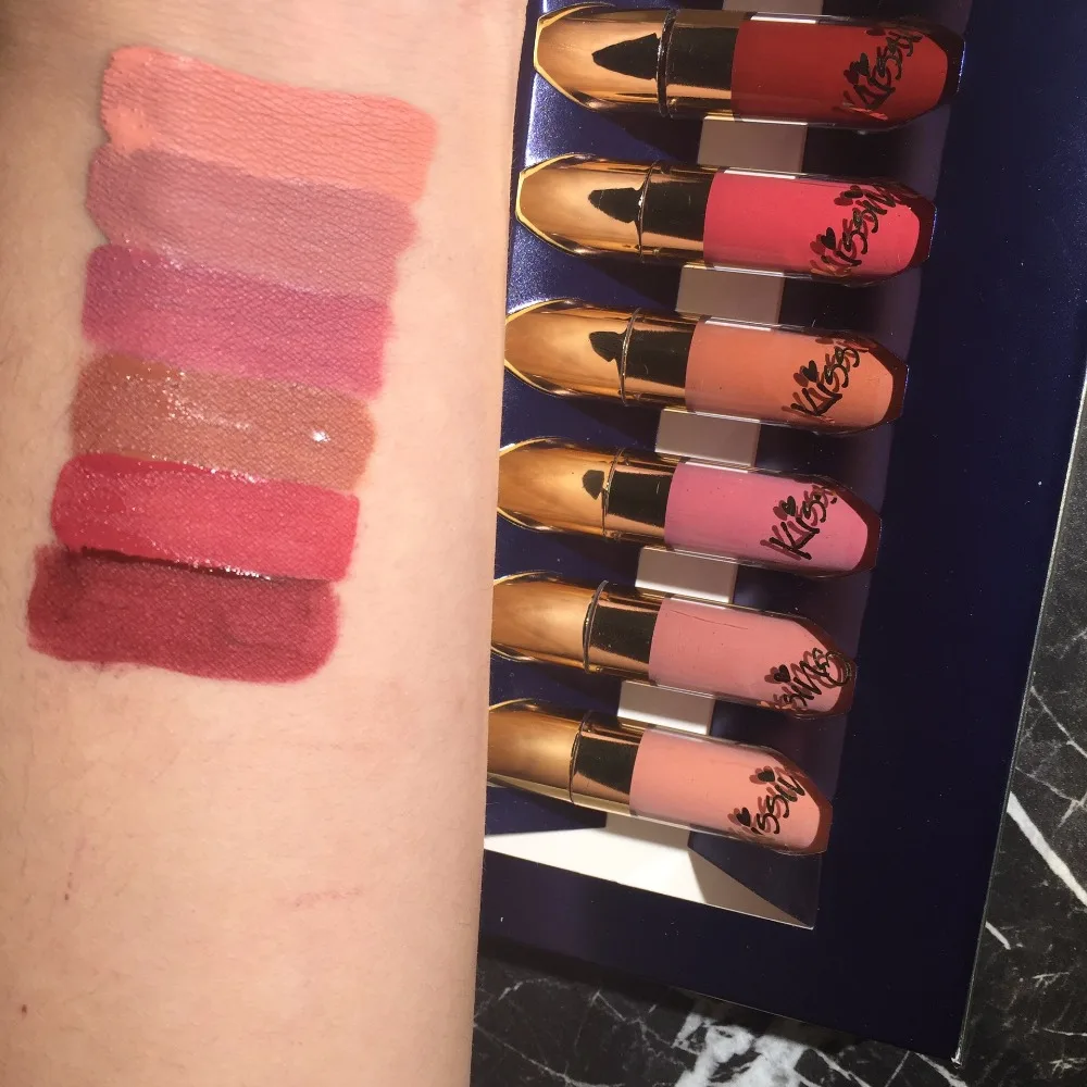 BEAUTY GLAZED 6 шт./компл. Матовая жидкая губная помада блеск для губ высокое качество длинный, Длительное Действие, блеск для губ, оттенок Водонепроницаемый губы телесного цвета инструменты для макияжа