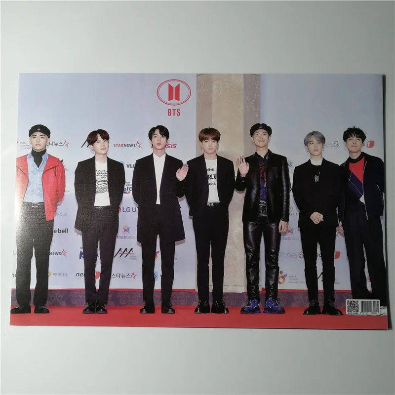 8*(42x29 см) Новые Bangtan Плакаты для мальчиков наклейки на стену подарок KPOP звезды v Bangtan мальчики SUGA Eat Jin j-hope плакаты наклейки на стену