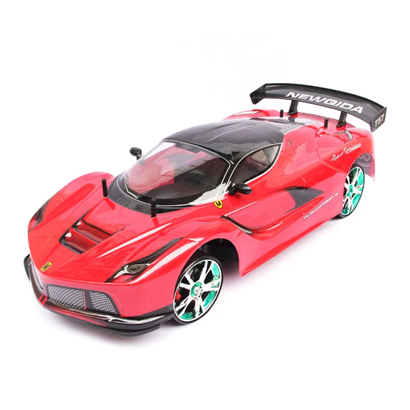 Зеленый 1/10 2,4G RC автомобилей 4WD радиоуправляемая модель автомобиль с радиоуправлением модные уличные Игрушечная машина игрушки высокого Скорость RC автомобиль для мальчика игрушки подарки - Цвет: Зеленый