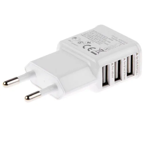 5 в 2 1 а 3 порта штепсельная вилка европейского стандарта USB настенное зарядное