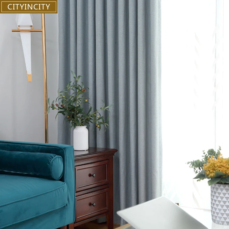 Сплошная занавеска в елочку CITYINCITY для спальни Роскошный домашний декор шторы из