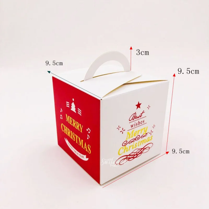 10 шт коробок конфетных для вечеринки Рождественская Подарочная коробка