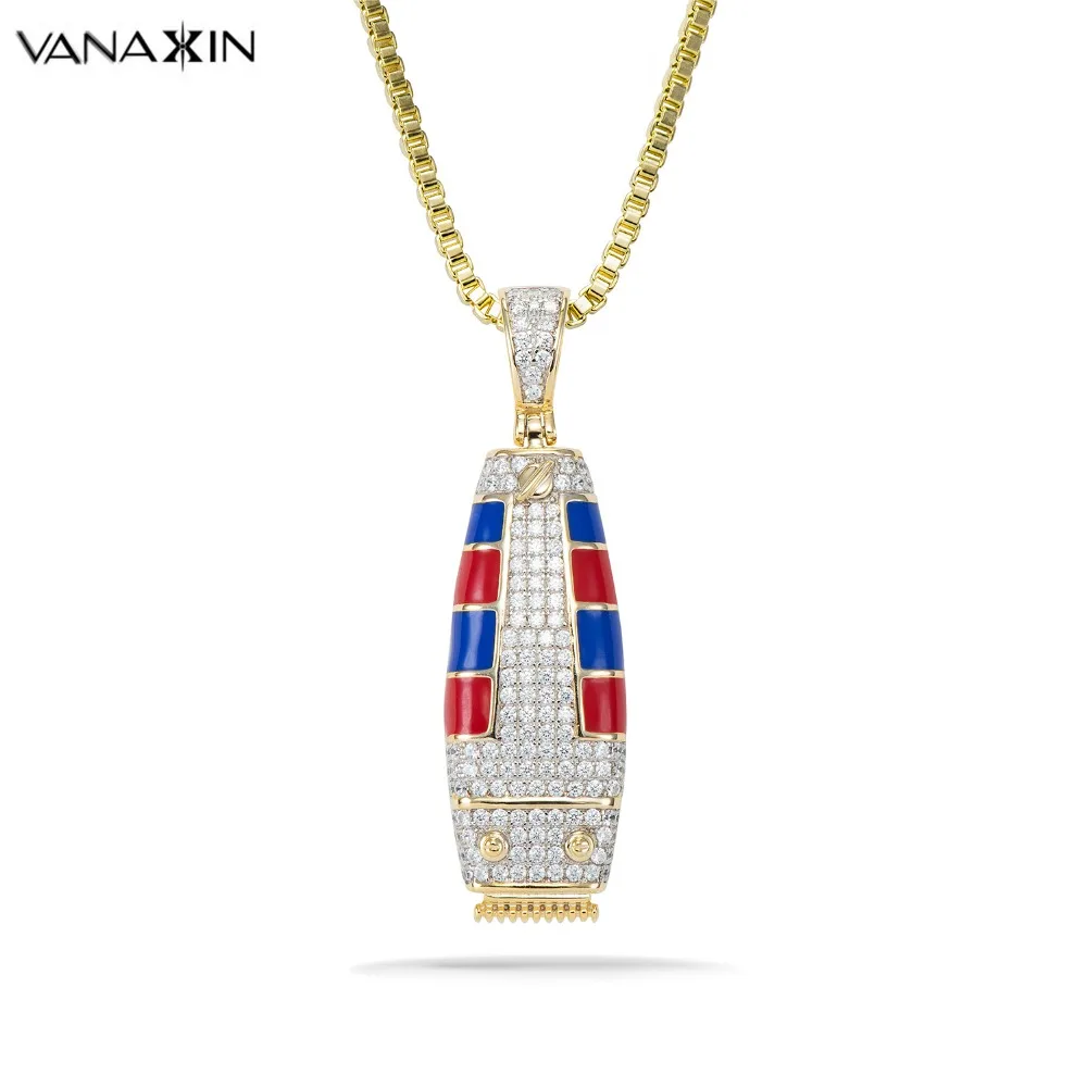 Купи VANAXIN 925 Sterling Silver Hiphop Shaver Barber Clipper Necklace Haircut Tool Hair Men Pendant Necklace Cool CZ Shiny Jewelry за 1,680 рублей в магазине AliExpress