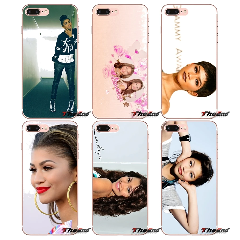 Zendaya сексуальные прозрачные мягкие чехлы для Samsung Galaxy S3 S4 S5 MINI S6 S7 edge S8 S9 Plus Note 2 3 4 5