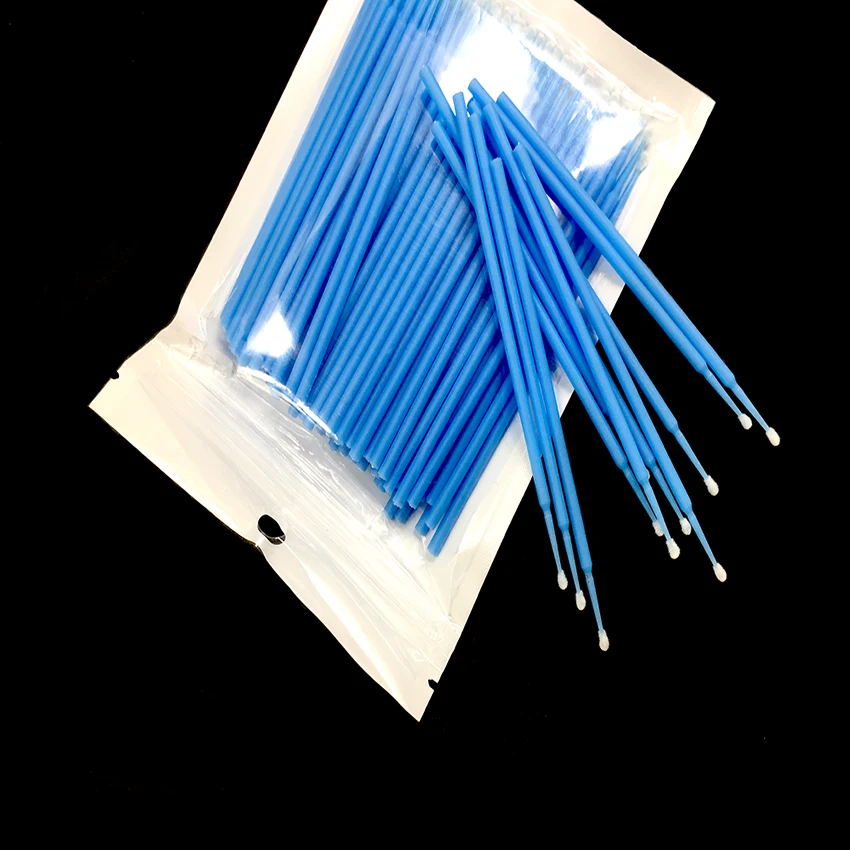 100pcs/bag Disposable Makeup Cotton Swabs Eyelash Extension Cleaning Stick Lash Removing Mascara Micro Brushes Soft Swab | Красота и