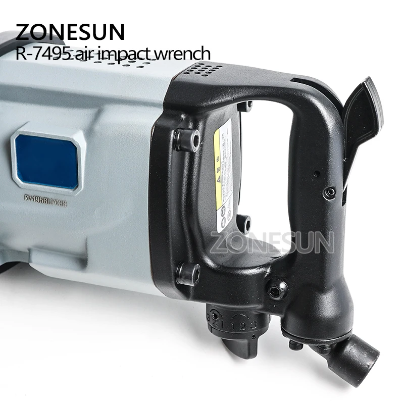 ZONESUN 90 лезвие промышленный пневматический гаечный ключ Pinless Hammer структура 3500N.M