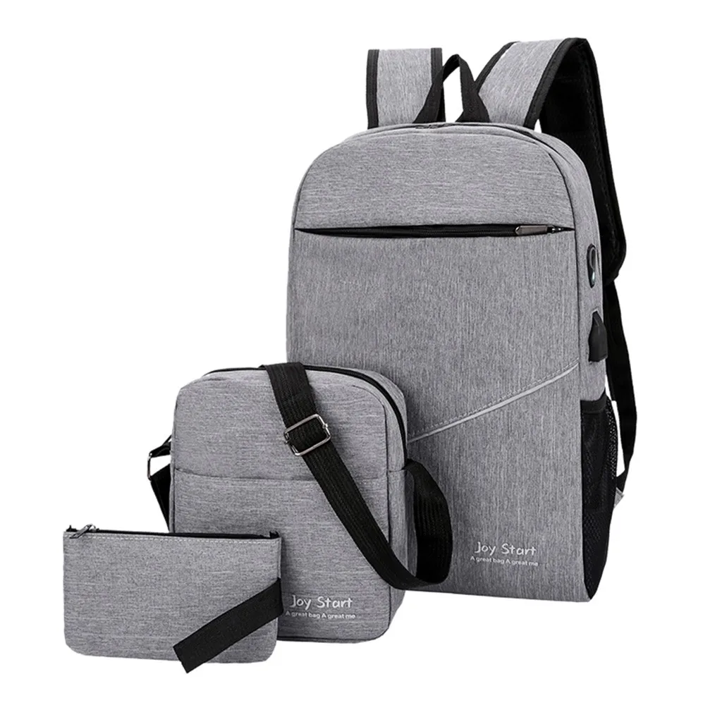 Backpack Shoulder Bag Canvas Large Capacity Backpacks for Girls Teenagers Solid PU leather Bags | Багаж и сумки