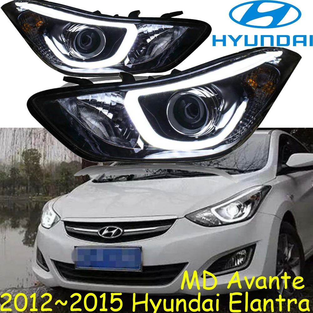 

Автомобильный бампер фары Hyundai фары для HUNDAI Elantra 2012 ~ 2015y светодиодный ные ДХО автомобильные аксессуары HID ксенон для Elantra Противотуманные фар...