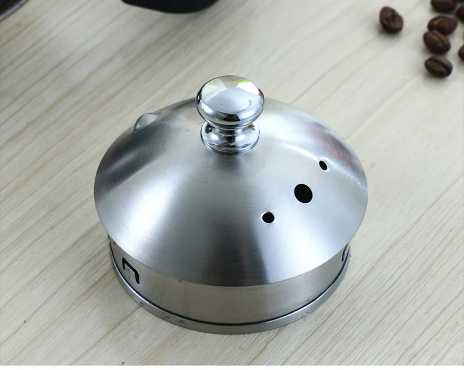 YRP900ML чайник из нержавеющей стали с ручкой для кофе, чайный горшок со светодиодным носиком, чайник для баристы, кухонные инструменты