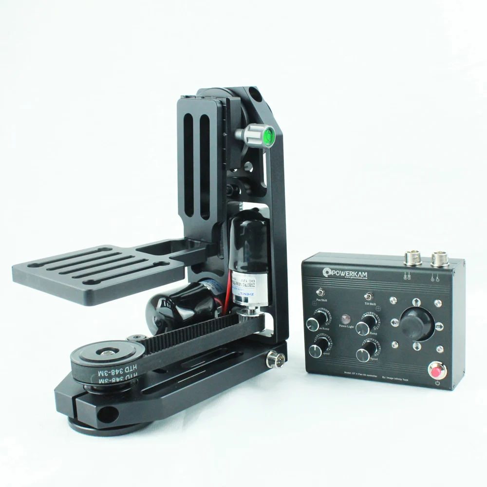 POWERKAM PT-0 и DT4 моторизованная поворотная головка с контроллером для BMCC, DSLR, GH4, BMD