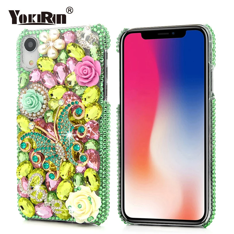 DIY 3D Bling Стразы чехол iPhone XS Max/X XS/XR Хрустальная крышка с бриллиантами оболочка Капа