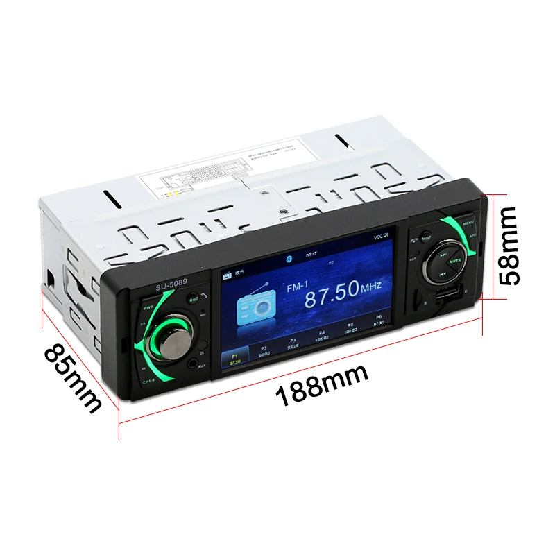 Bluetooth Авто аудио стерео радио мультимедиа плеер Поддержка Камера HD 4 дюйма Экран