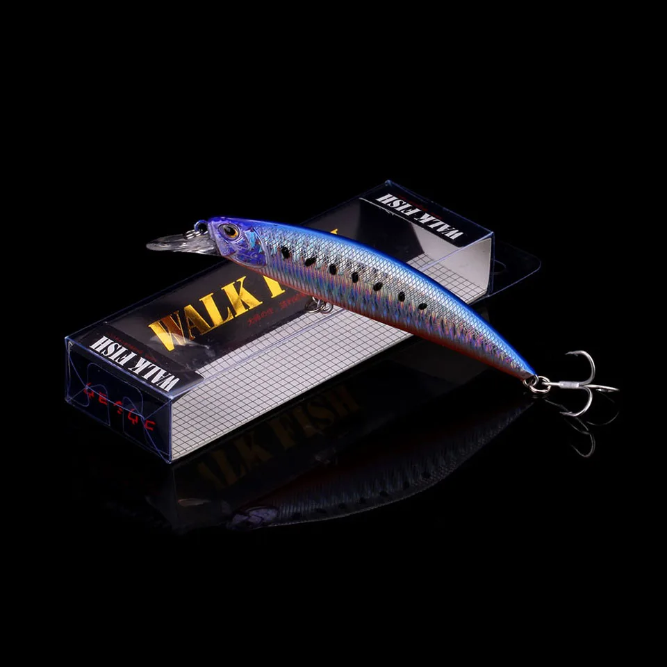 A 1 WALK FISH, 105 мм, 15,9 г, профессиональные воблеры, тонущие приманки Minnow, глубина 1-3 м, приманка для ловли окуня, щуки, искусственные приманки, снасти - Цвет: A 1