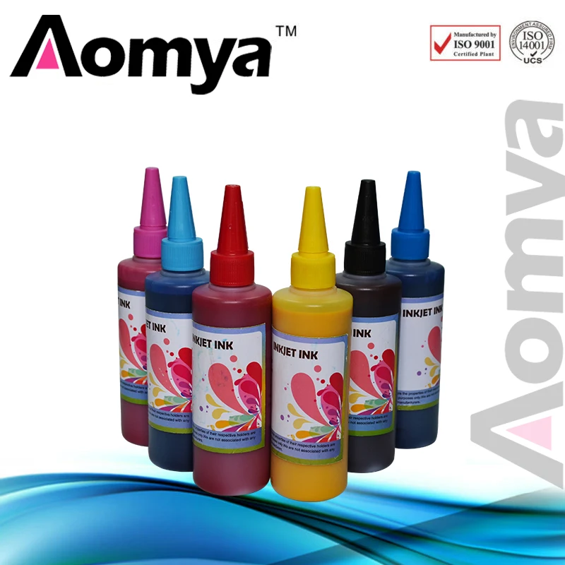 Оптовая продажа Aomya 6 цветов специализированные текстильные чернила для