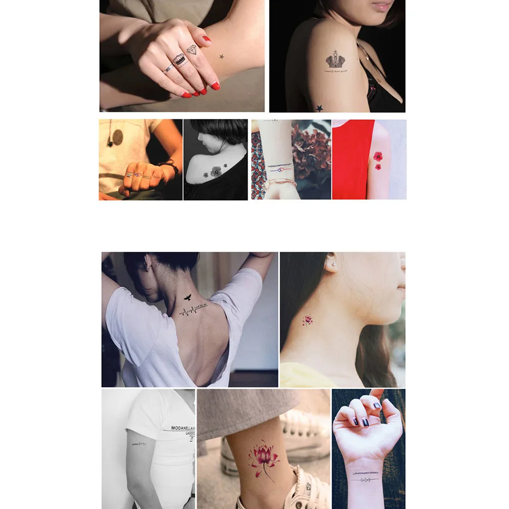 150 шт. водостойкие тату наклейки с блестками для мужчин и женщин|Временные тату| |