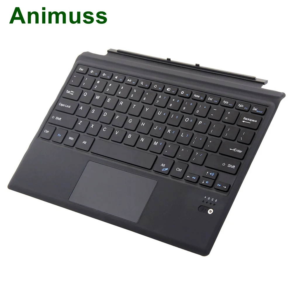 Animuss тонкая магнитная беспроводная клавиатура с сенсорной панелью для microsoft Surface