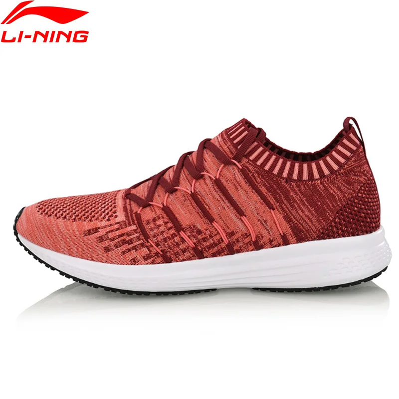 Женские кроссовки со звездами Li-Ning дышащие спортивные с подкладкой из мононити