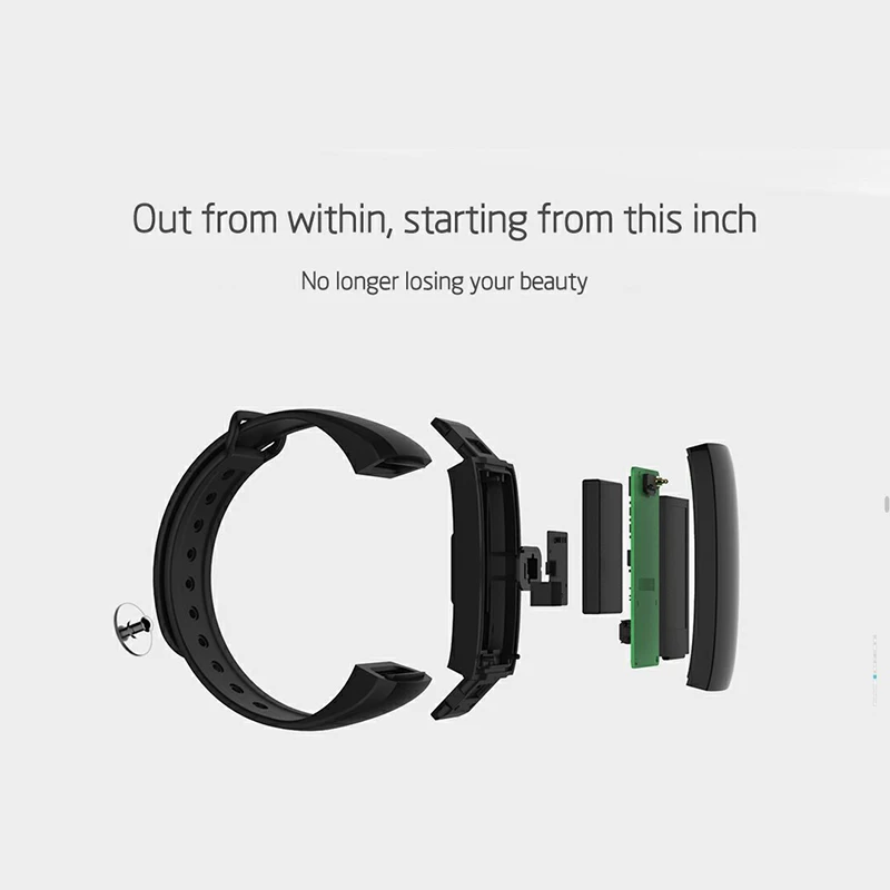 MIGI M2P умный фитнес-браслет Push-сообщение 0 96 дюймов наручная повязка OLED кровяное