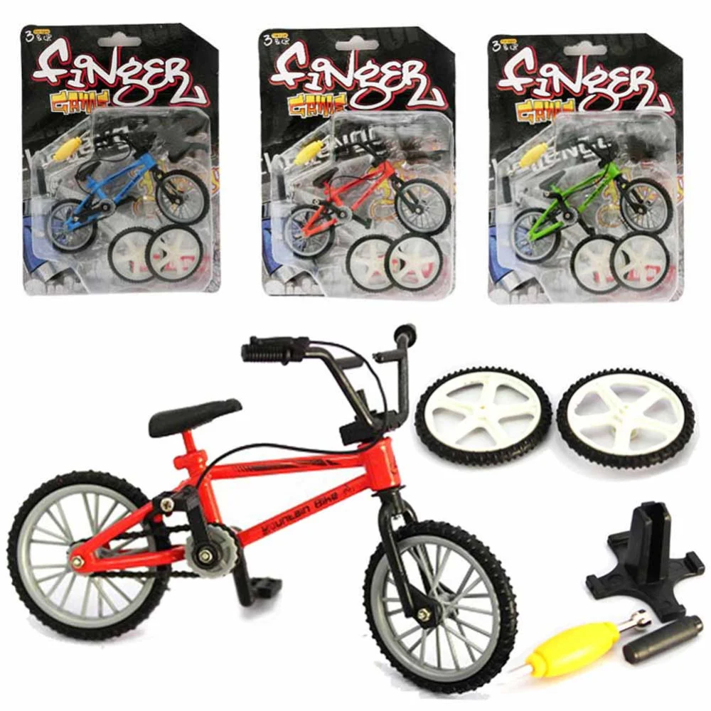Мини палец велосипед Флик с всадниками случайный цвет Finger Bikes игрушки BMX Модель